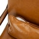 preview thumbnail 18 of 37, Glitzhome Set of 2 30.75"H Mid-Century Modern PU Leather Accent Chairs with Cushion - 25.75"W x 33.75"D x 30.75"H