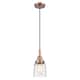 Option Antique Copper / Clear Deco Swirl Shade