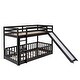 preview thumbnail 36 of 47, Twin Over Twin Bunk Bed with Slide and Ladder - Fun for Active Kids