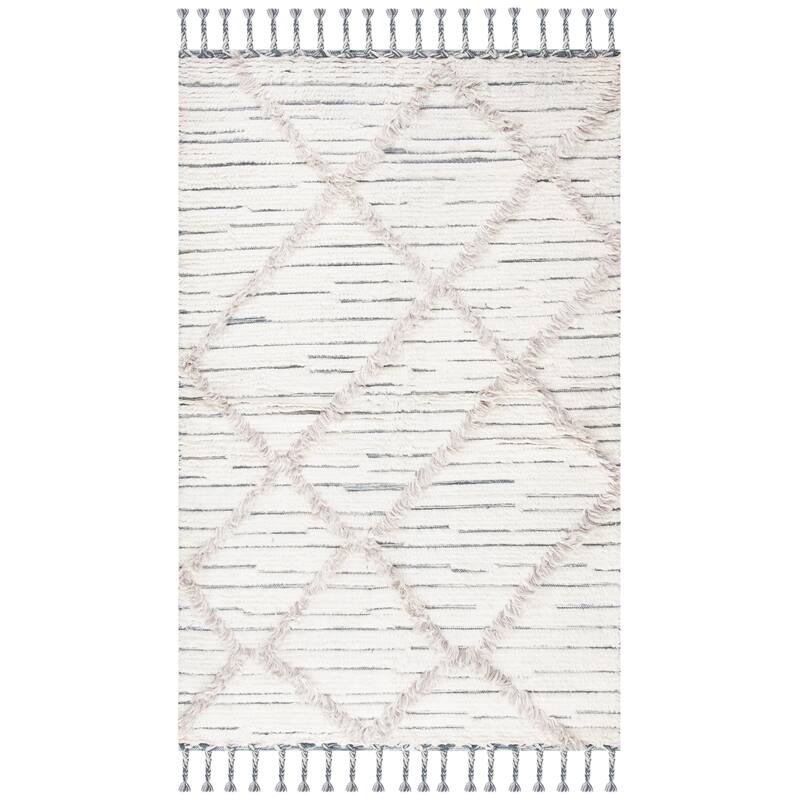 SAFAVIEH Handmade Kenya Annemarije Wool Tassel Rug