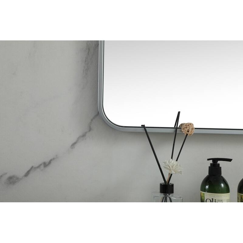 Indigo Home Soft corner metal square mirror 48x48 inch
