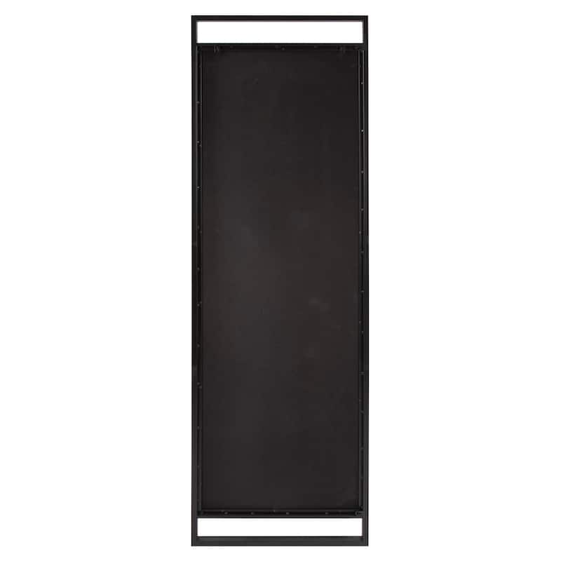 Allan Andrews Silver Iron Framed Rectangular Full Length Wall Mirror - 72.5"H x 24"W