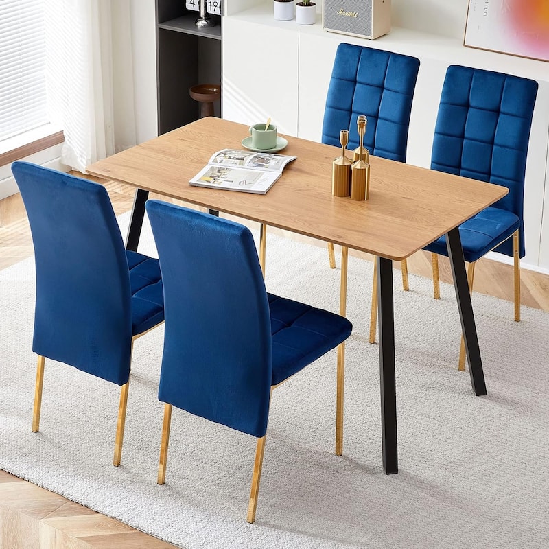 Howtai Upholstered Velvet Dining Chair High Back