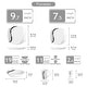 preview thumbnail 48 of 65, VEWEET 20-Piece White Porcelain Dinnerware Set (Service for 4)