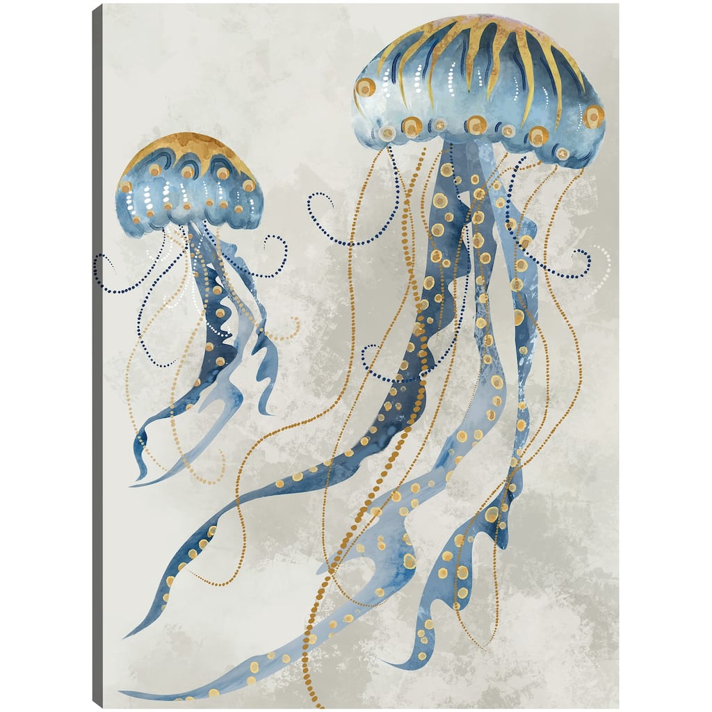 Sea Jellies II By Studio Arts Canvas Art Print