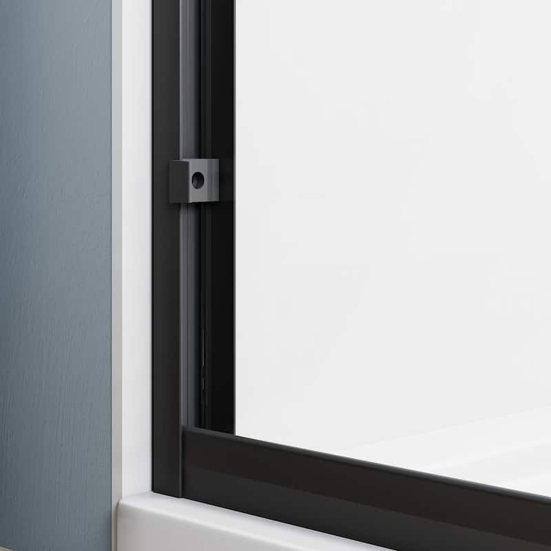 Elegant Double Sliding Shower Door 58.5-60''W x 72'' H Brushed Nickel or Chrome or Matte Black or Gold Finish Framed