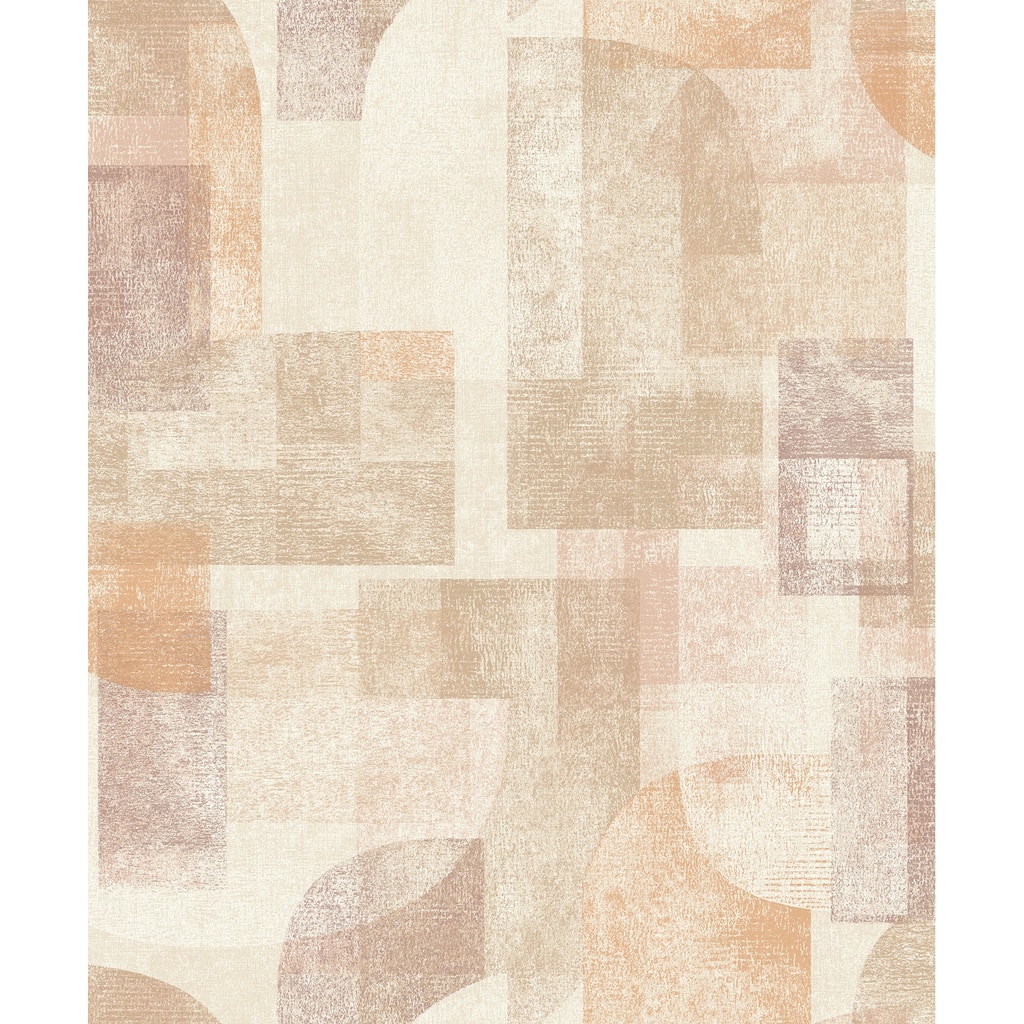 Chesapeake Cassandra Rust Block Geometric Wallpaper