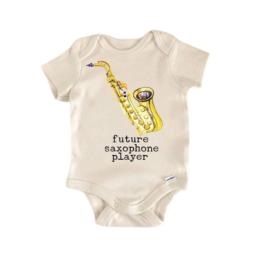 Saxophone Sax - Baby Boy Girl Clothes Infant Bodysuit Funny Cute Newborn
