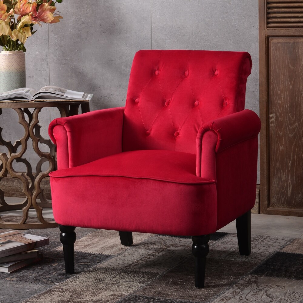 Armchair Red Club Chair Tub Chair Retro Design Lounge Chair Faux Leather Plastic Dining Chair Duhome 0612 