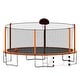 preview thumbnail 4 of 12, 16FT Trampoline with Basketball Hoop pump and Ladder(Inner Safety Enclosure) Recreational Kids Trampoline