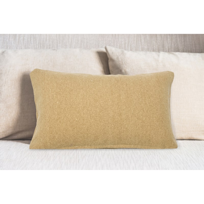 Woven Canvas Lumbar Pillow