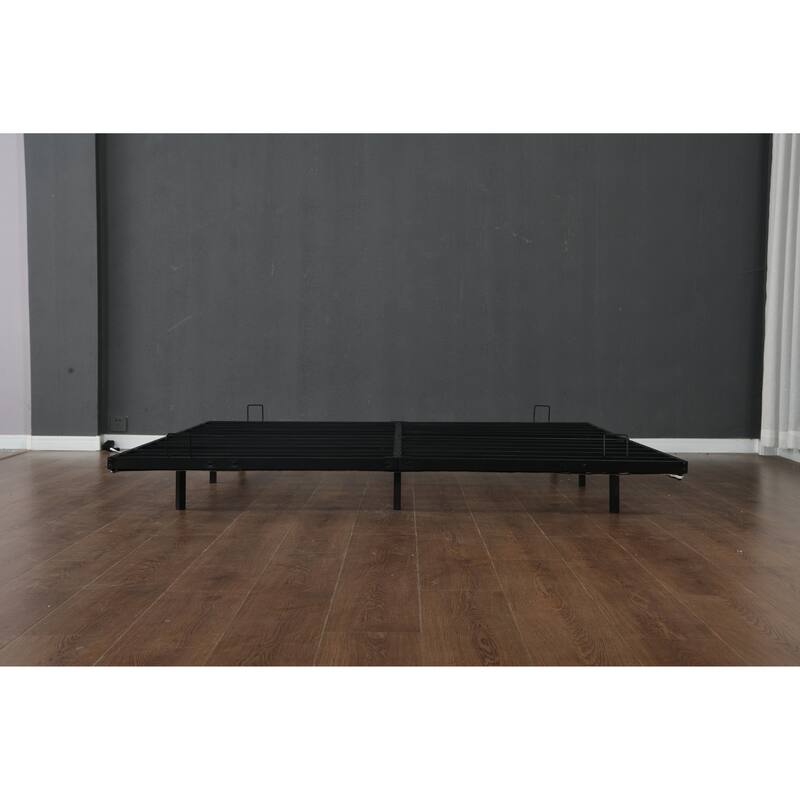 Queen Size Floating Bed Frame with LED Lights, Metal Platform Bed - Noise Free, No Box Spring Needed