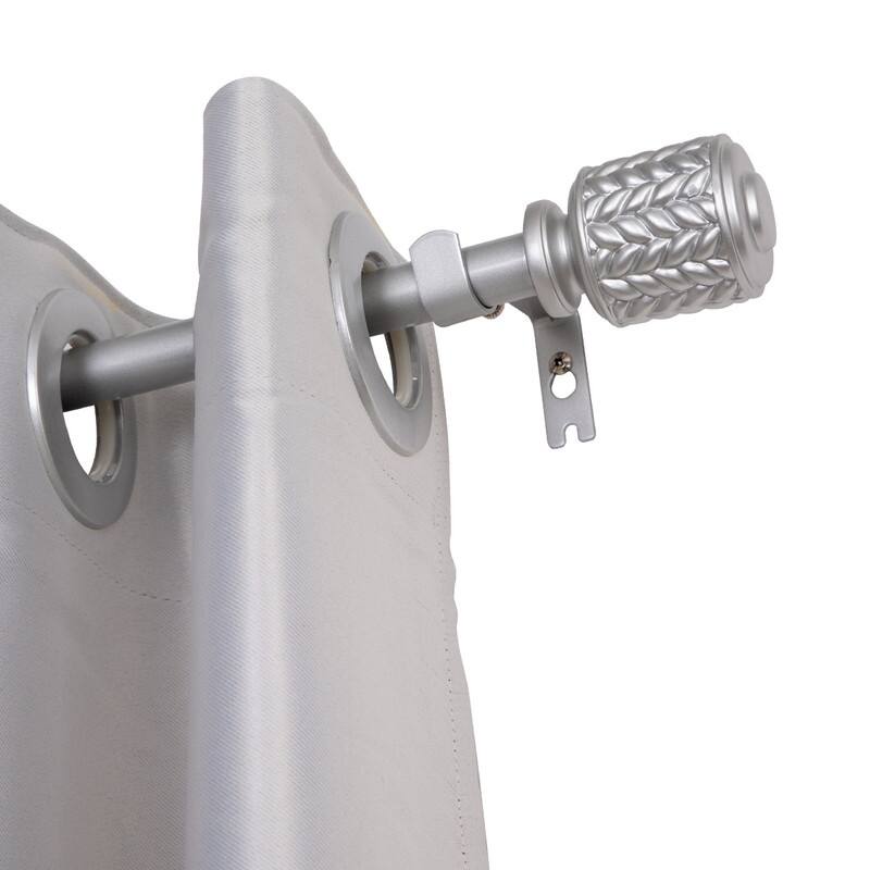 UTOPIA ALLEY 3/4 Inch Curtain Rod - Curtain Rods For Windows, Adjustable Drapery Rods - 28-48 - Nickel
