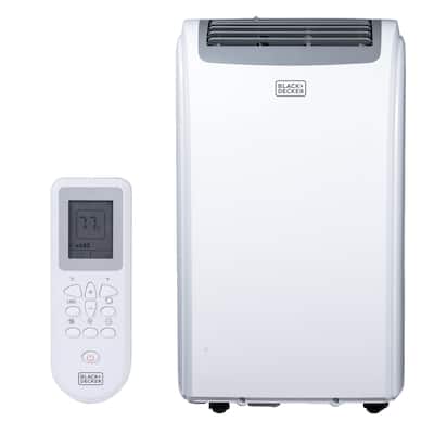 BLACK and DECKER 14,000 BTU Portable Air Conditioner with Heat and Remote Control, White - N/A