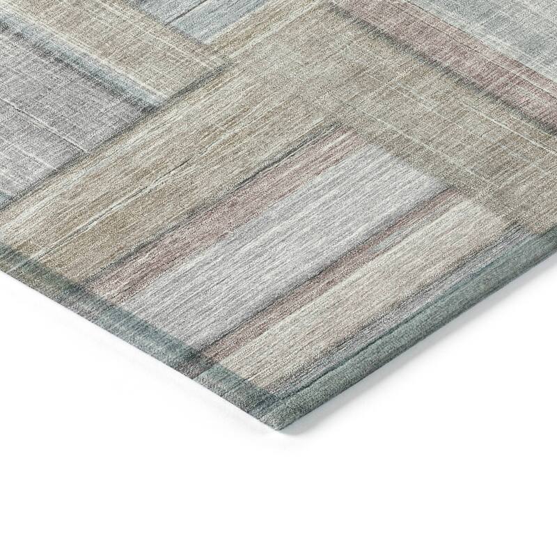 Machine Washable Indoor/ Outdoor Modern Weave Chantille Rug
