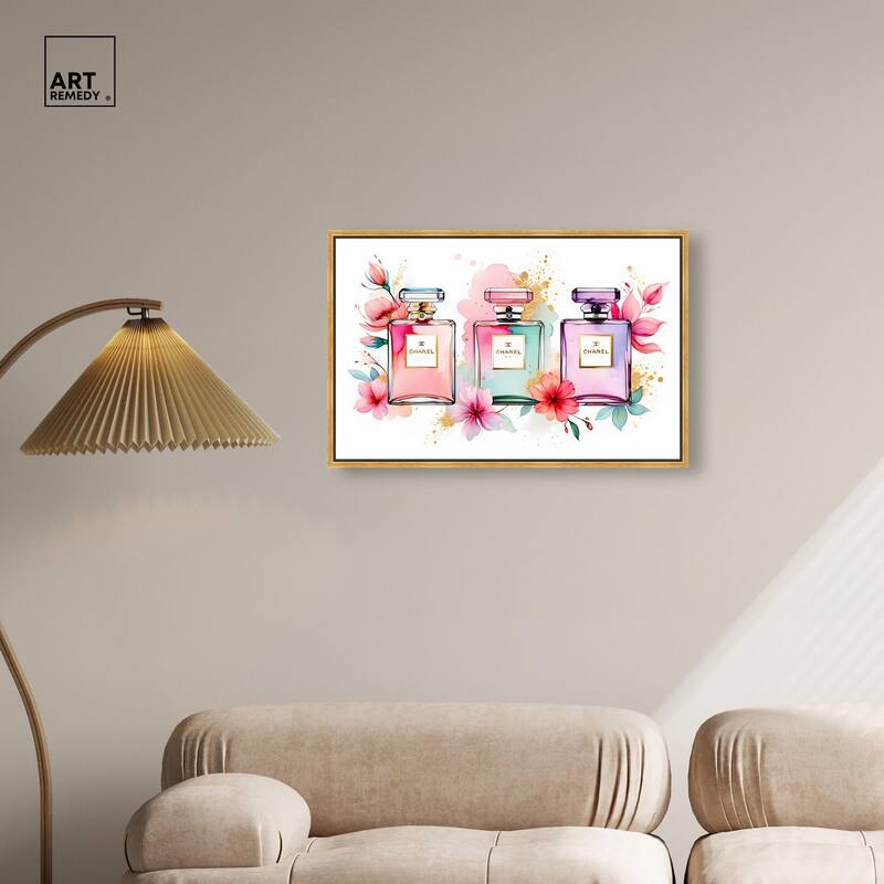 Trio of Fragrance Canvas by Art Remedy