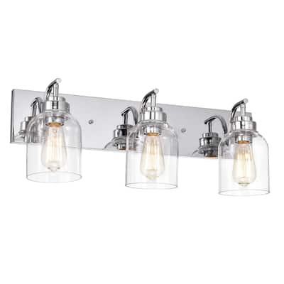 3-light Chrome Bath/ Vanity Light