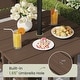 preview thumbnail 9 of 48, 3-Piece HDPE Counter Height Bar Set with 2 24.8'' Height Swivel Bar Stools and 29.92'' W Square Bar Table,Pub table sets of 3