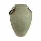 preview thumbnail 2 of 7, Sagebrook Home 28" Ethan Green Omix Floor Vase, Amphora, Abstract