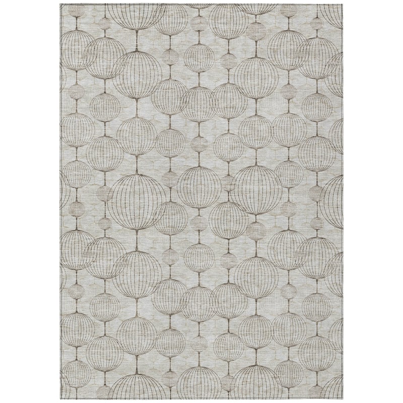 Machine Washable Indoor/ Outdoor Chantille Modern Decor Rug