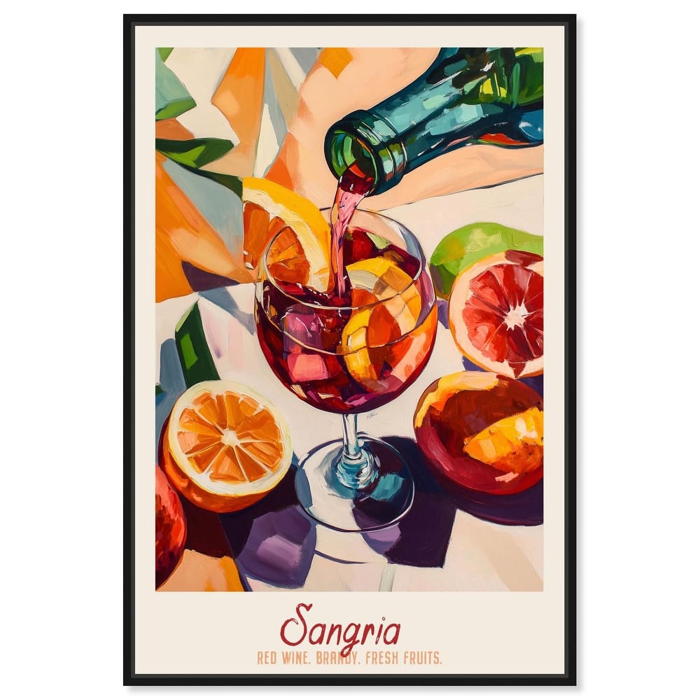 Sangria Recipe Poster Canvas by Art Remedy
