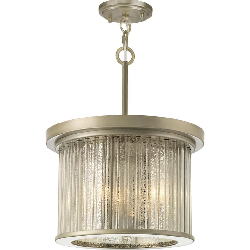 POINT DUME® Sequit Point Collection Antique Nickel Semi-Flush Convertible - 14.25 in x 14.25 in x 14.375 in