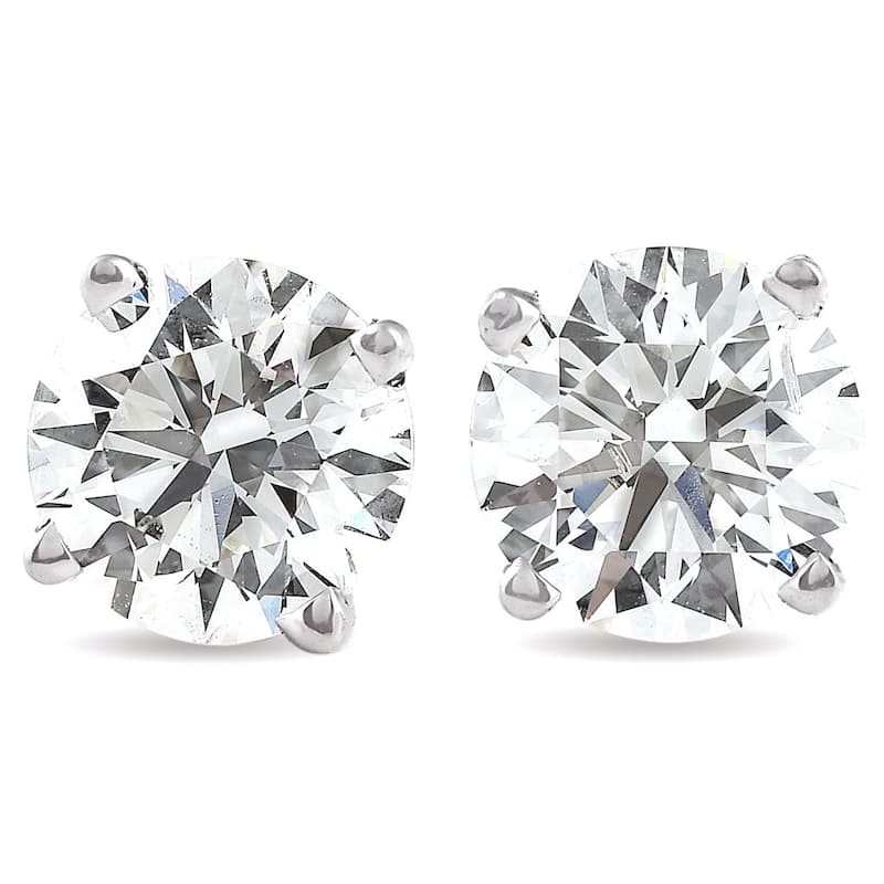 Bliss Diamond 1/3 - 2 Ct TDW Diamond Screw Back Studs in Gold Women's Earrings Lab Grown