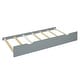 preview thumbnail 14 of 13, Twin Child House Bed with Blackboard and Trundle - Grey