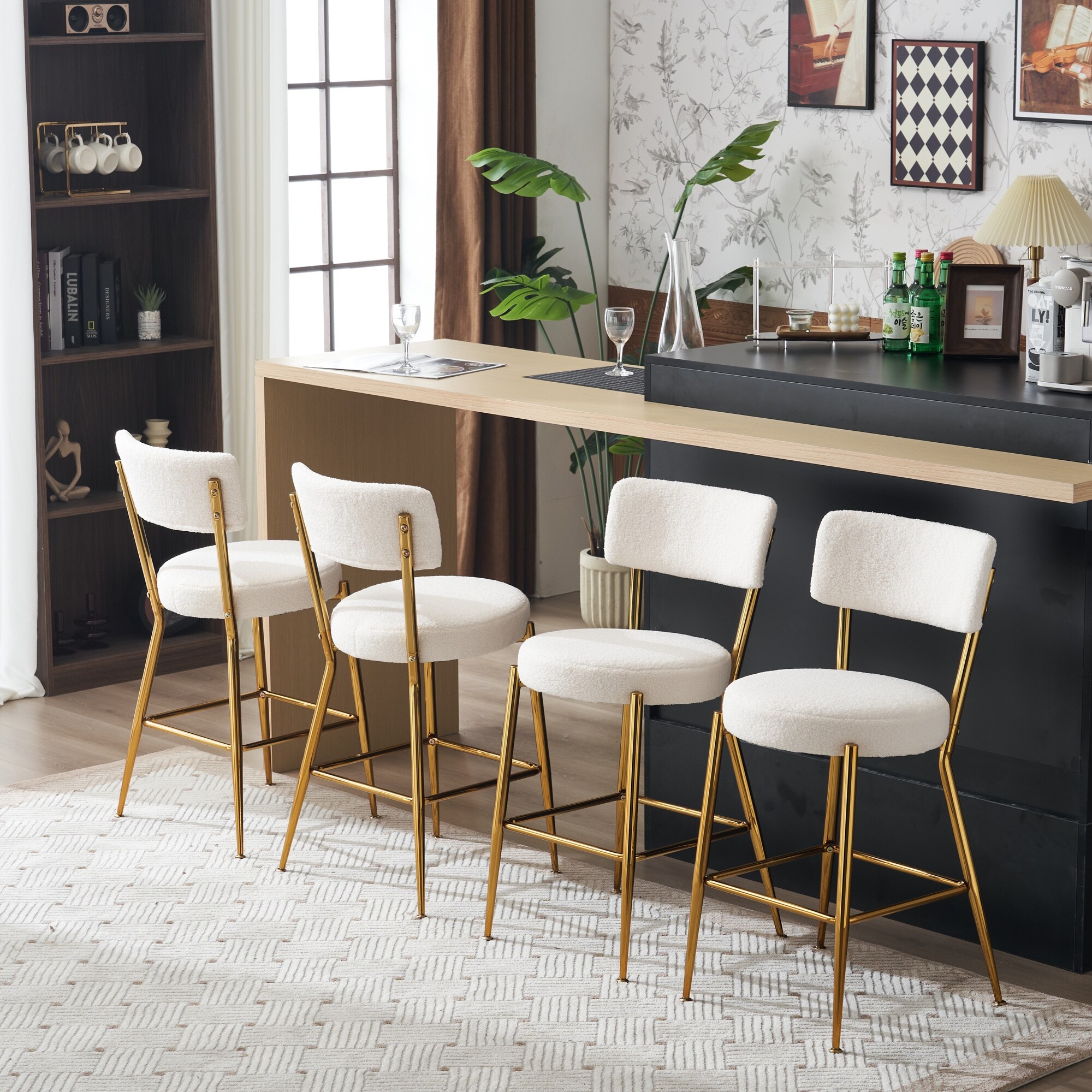 Round Bar Stools Upholstered Dining Stools Dining Room Bar