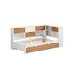 preview thumbnail 3 of 17, Twin Bed Frame with Trundle Bed and Bookcase, Wooden Captain Bed Built-in Led Downlight and USB Port for Guest Room, Bedroom