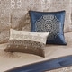 preview thumbnail 17 of 24, Madison Park Essentials Parker Jacquard Embroidered Pieced 24 Piece Room in a Bag