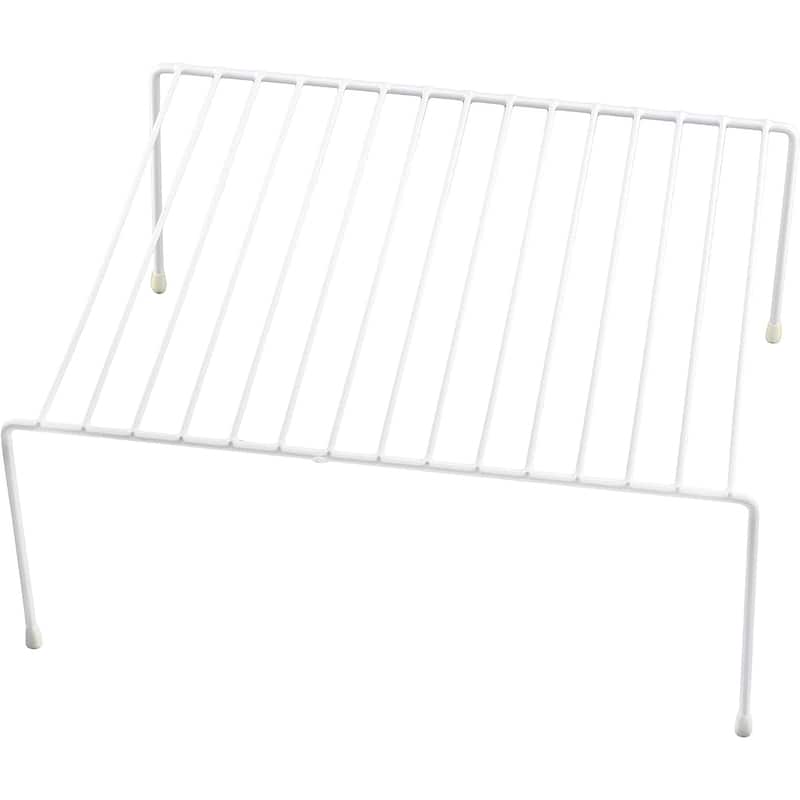 Ybm Home Wire Cabinet Helper Shelf Organizer, White 2553vc - 16"L x 9.75"W x 5.5"H - 1-Pack