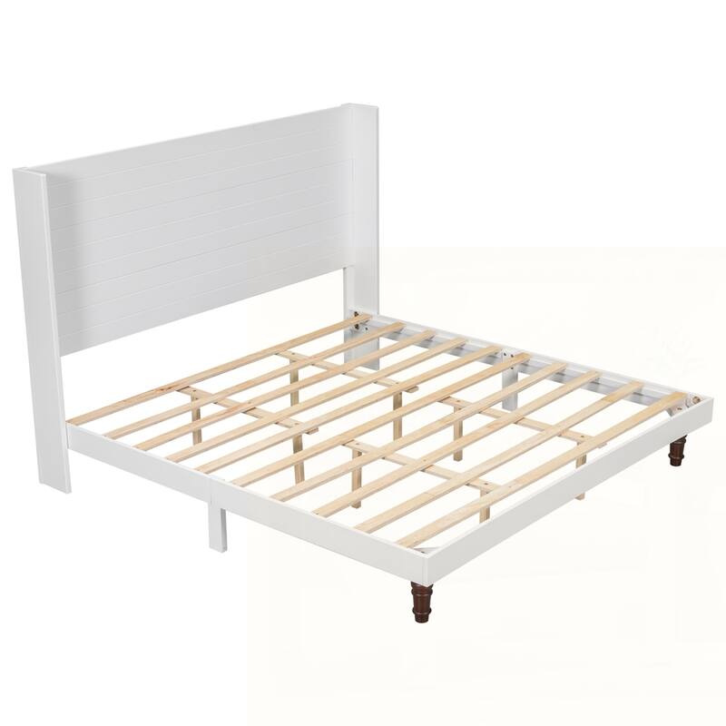 54 "High Headboard Wood Platform Bed Frame