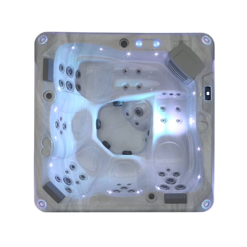 5-Person 41-Jet Premium Acrylic Lounger Spa Standard Hot Tub