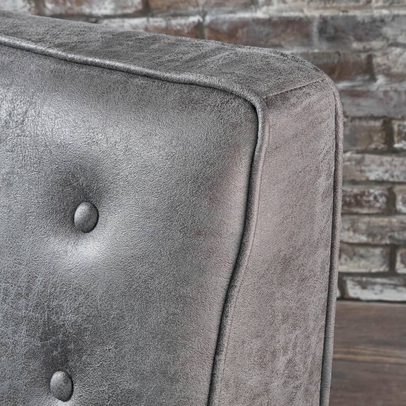 Mervynn Mid-Century Modern Microfiber Recliner by Christopher Knight Home