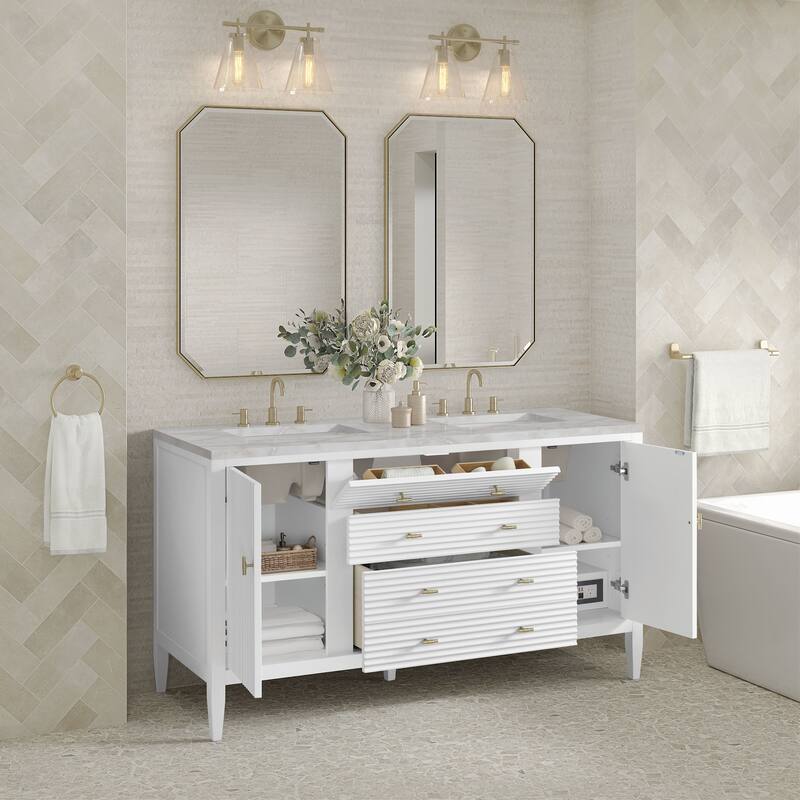 James Martin Vanities 485-V60D-FVSL Myrrin 60" Free Standing Double