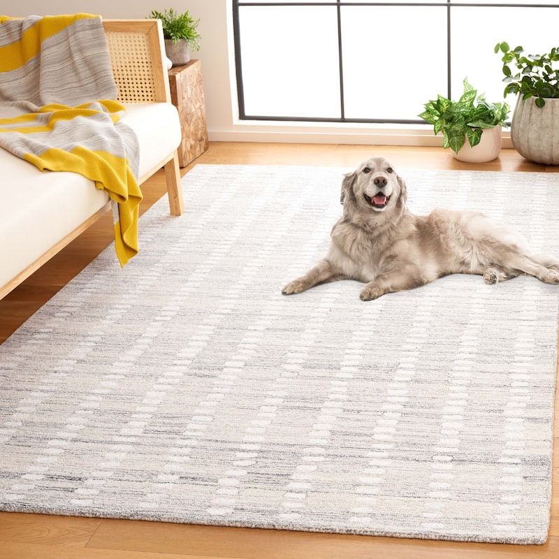 SAFAVIEH Handmade Abstract Damhnait Contemporary Wool Rug