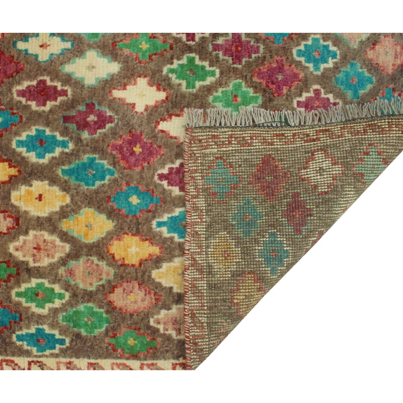 Balochi Agustin Brown/Ivory Rug - 3'3" x 5'0"