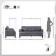 preview thumbnail 4 of 17, Fremont & Park Howe 2-Piece Leather Living Room Sofa Set