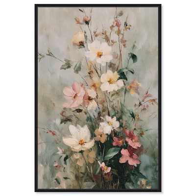 Vintage White Whispers Canvas by Art Remedy