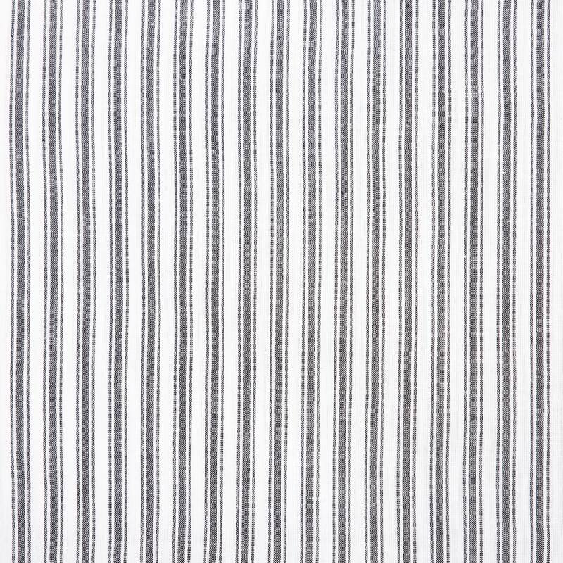 Sawyer Mill Black Ticking Stripe Fabric Euro Sham 26x26