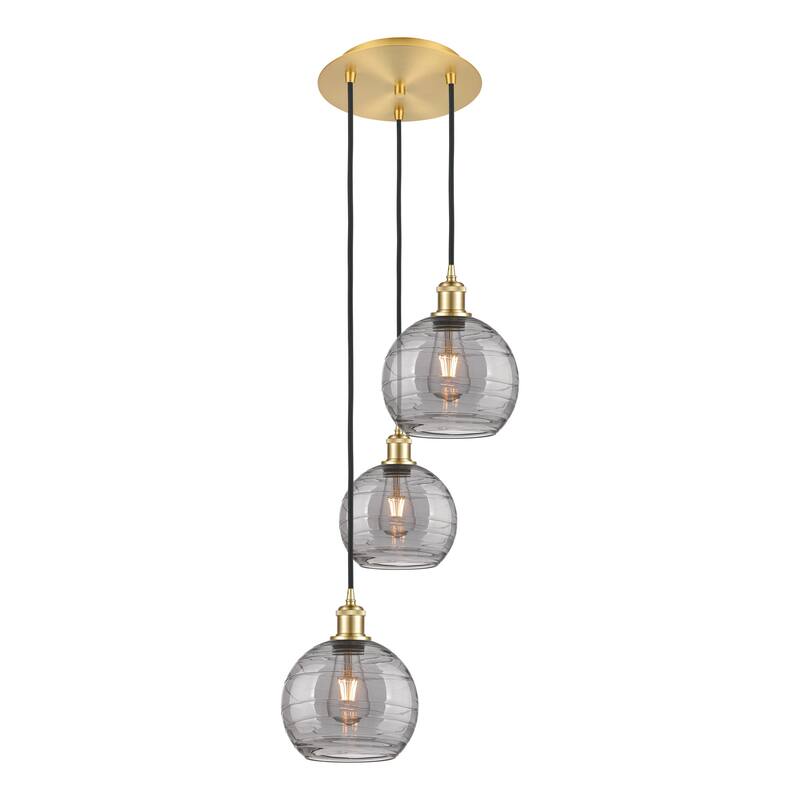 Innovations Lighting 113B-3P 30 15 Athens Deco Swirl Pendant Athens