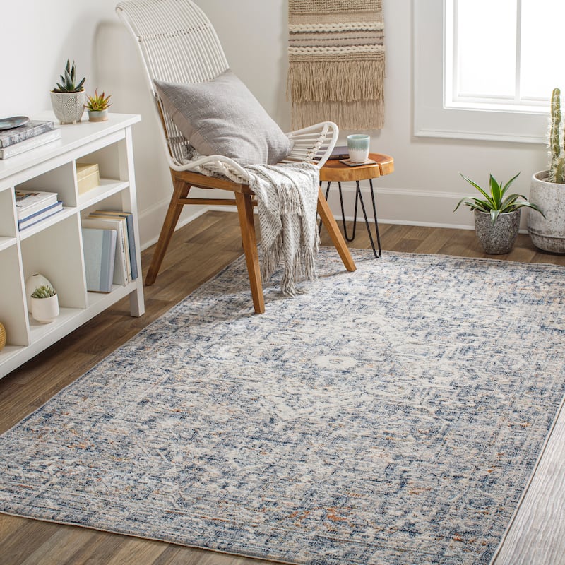 Artistic Weavers Nusrat Vintage Area Rug - 2' 3" x 3' 9" - Denim/Grey