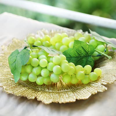 Set of 4 Artificial Grape Cluster Prop Fruit Decor Accent Piece 10in - 10" L x 5" W x 3.5" D