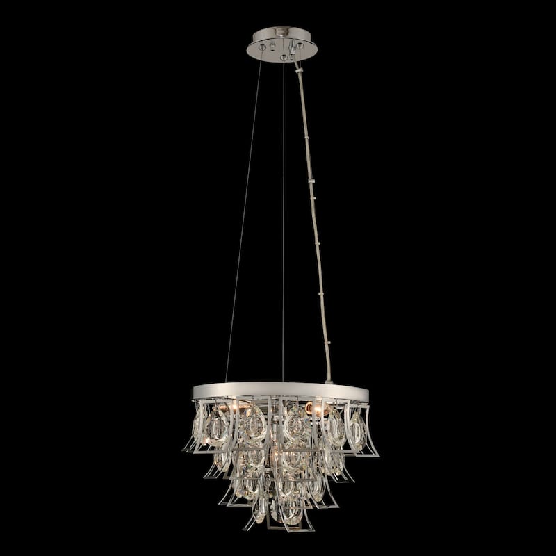 Allegri 031950-FR001 Carmella 14" Wide Pendant with Firenze Crystal