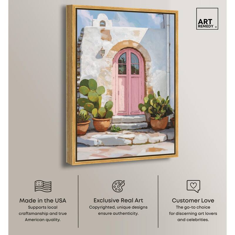 Pink Door I Canvas by Art Remedy