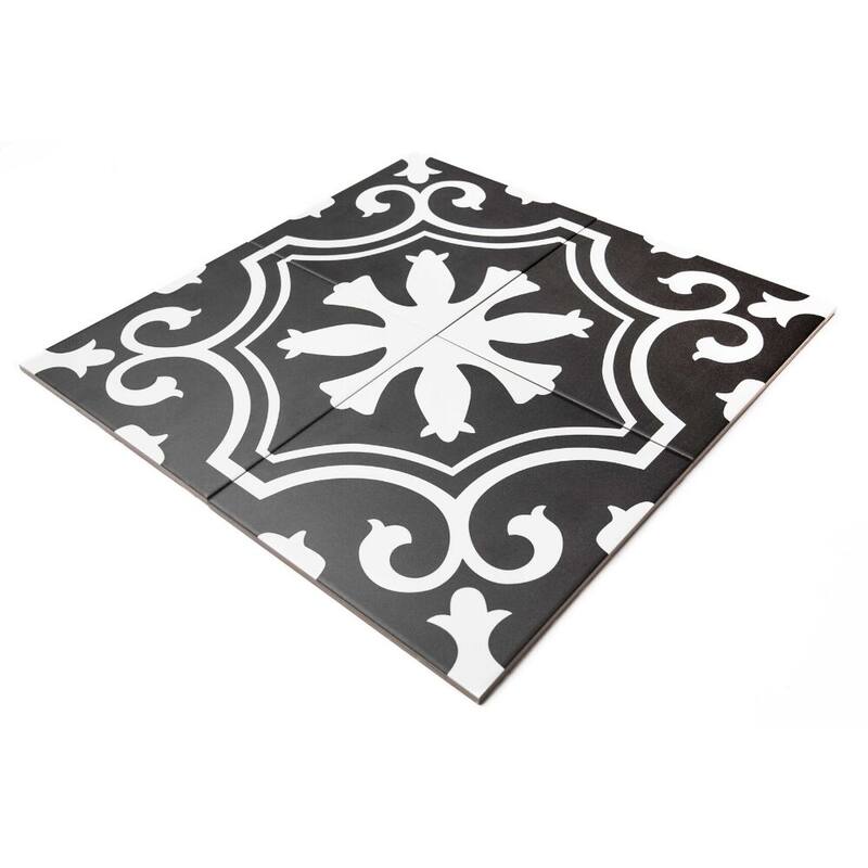 The Tile Life Venice 10x10 Night Porcelain Floor & Wall Tile