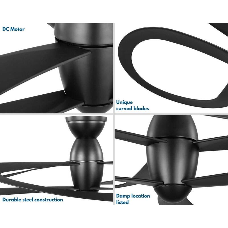 Progress Lighting Willacy 48" 3 Blade Smart Ceiling Fan with Remote