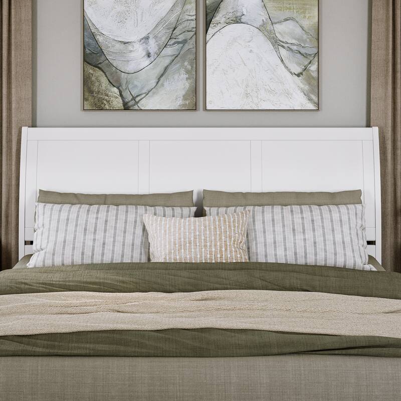 Andorra Platform Bed with Panel Footboard and Storage Drawers