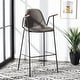 preview thumbnail 1 of 44, SAFAVIEH Tanner Mid-century Faux Leather Barstool - 25" W x 21.5" D x 39" H